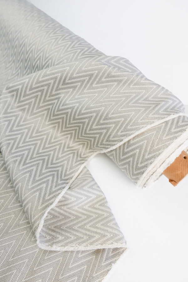 Brazilian Upholstery Jacquard | Nickel Zigzag