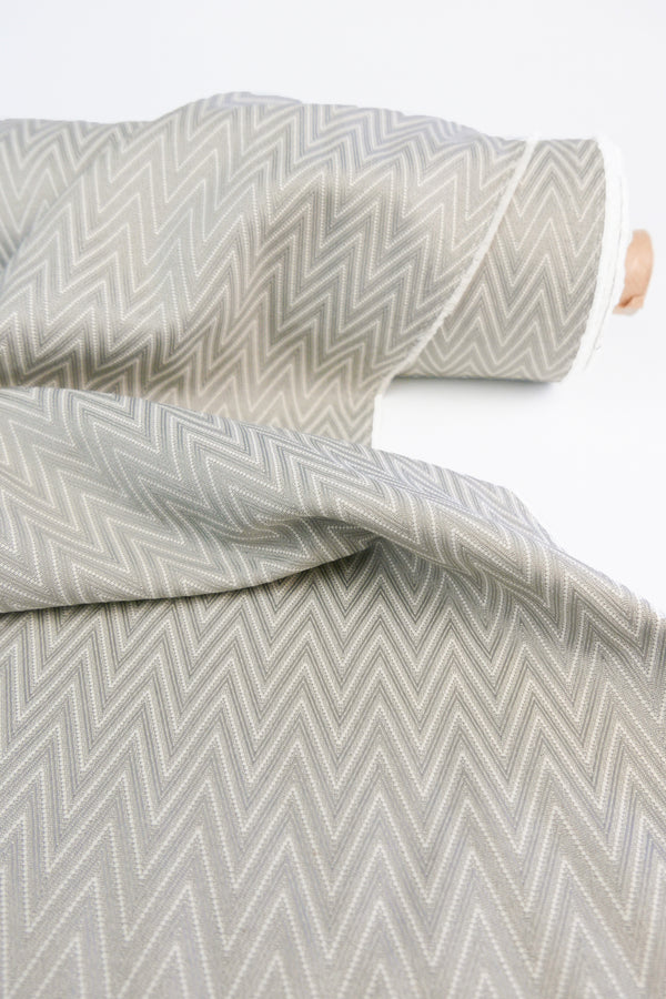 Brazilian Upholstery Jacquard | Nickel Zigzag