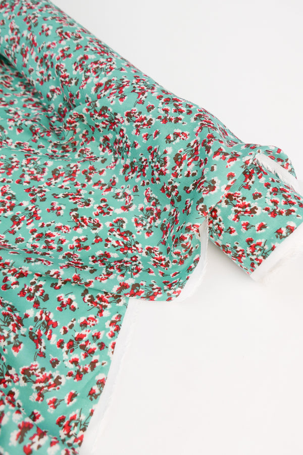 Carnation - Printed Viscose | Peppermint