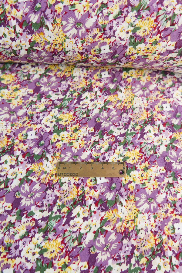 Orchid - Viscose Chirimen Crepe | Violet Garden