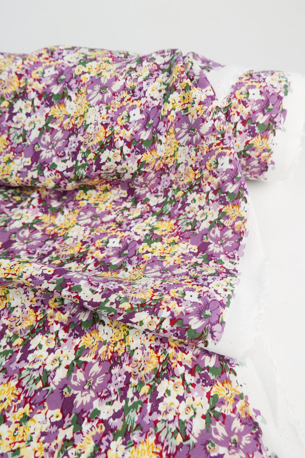 Orchid - Viscose Chirimen Crepe | Violet Garden