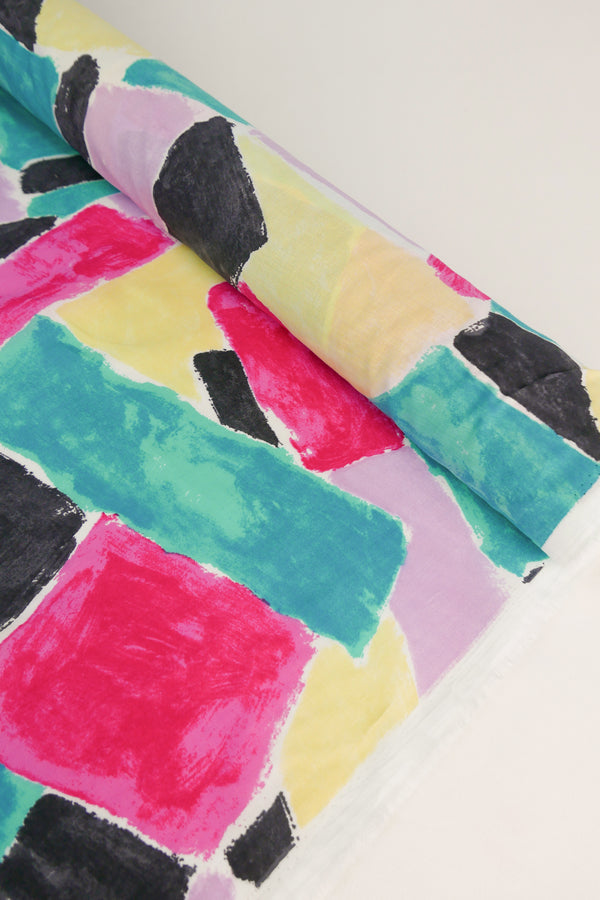 Ellsworth - Printed Cotton Voile | Fuchsia