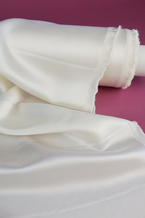 Satin Back Crepe | Snow #2