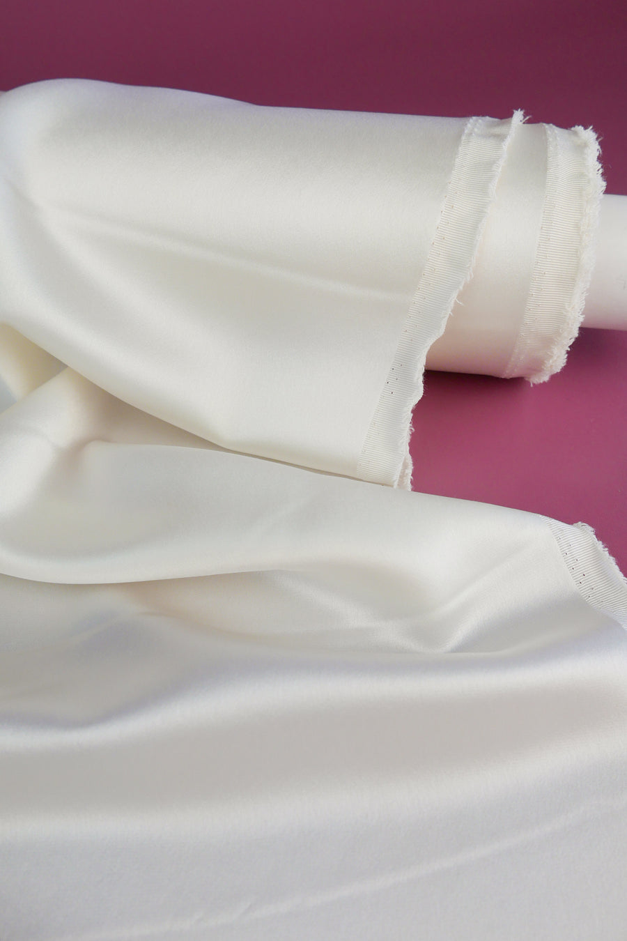 Satin Back Crepe | Snow #2