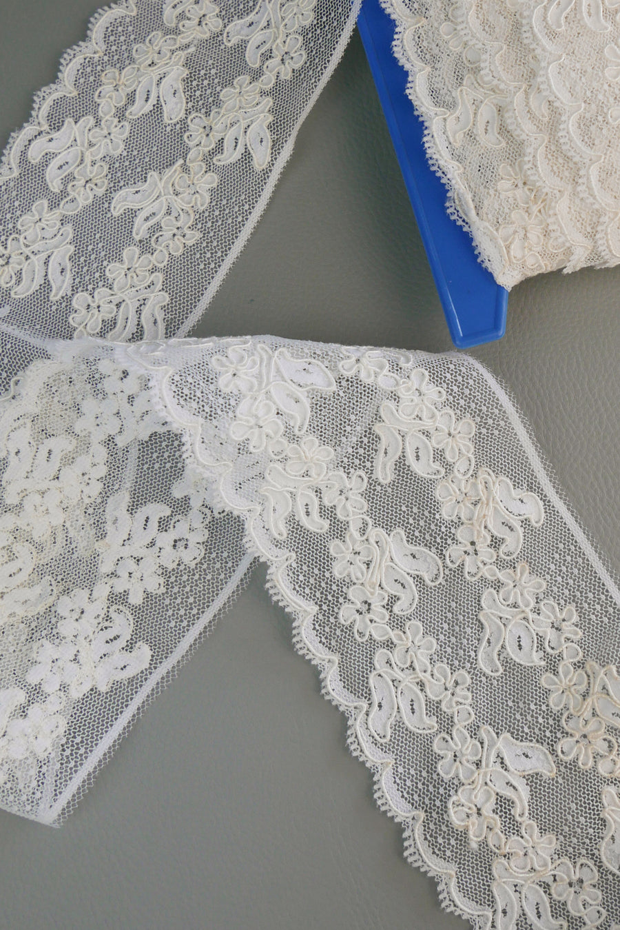 #78 Archival Corded Lace - 9cm | Off-White