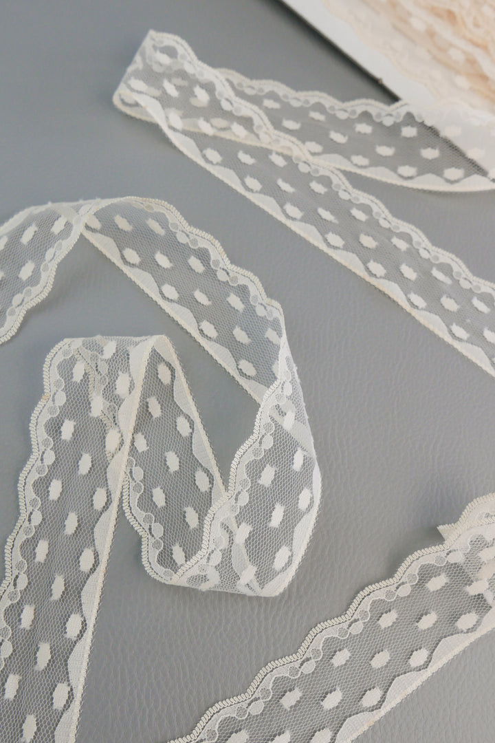 #73 Archival Dutch Chantilly Lace - 3.5cm | Cream