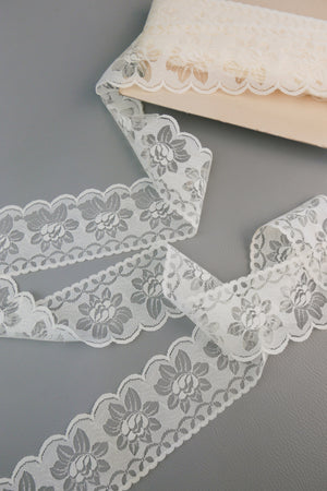 #74 Archival Dutch Chantilly Lace - 6.5cm | Cream