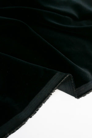 Japanese Cotton Velvet | Pitch Black