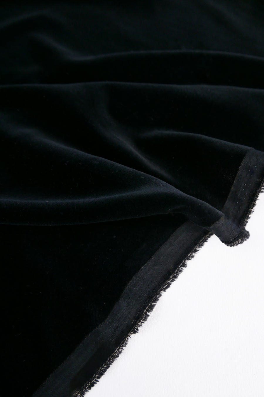 Japanese Cotton Velvet | Pitch Black