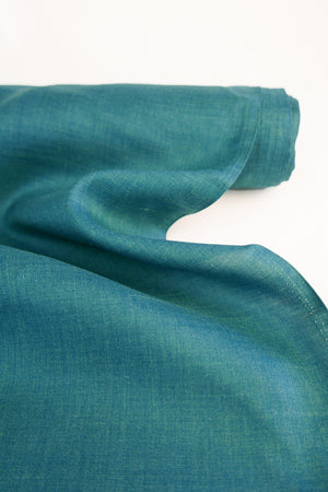 Teal - Silk Linen Melange | Ocean (LAST CUT - 1.3M)