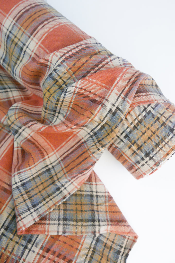 Hannah - Wool Flannel | Burnt Orange