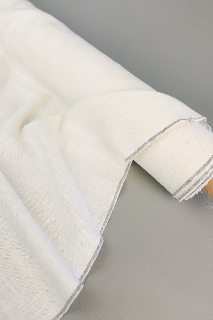 Crosshatch Linen | Off-White