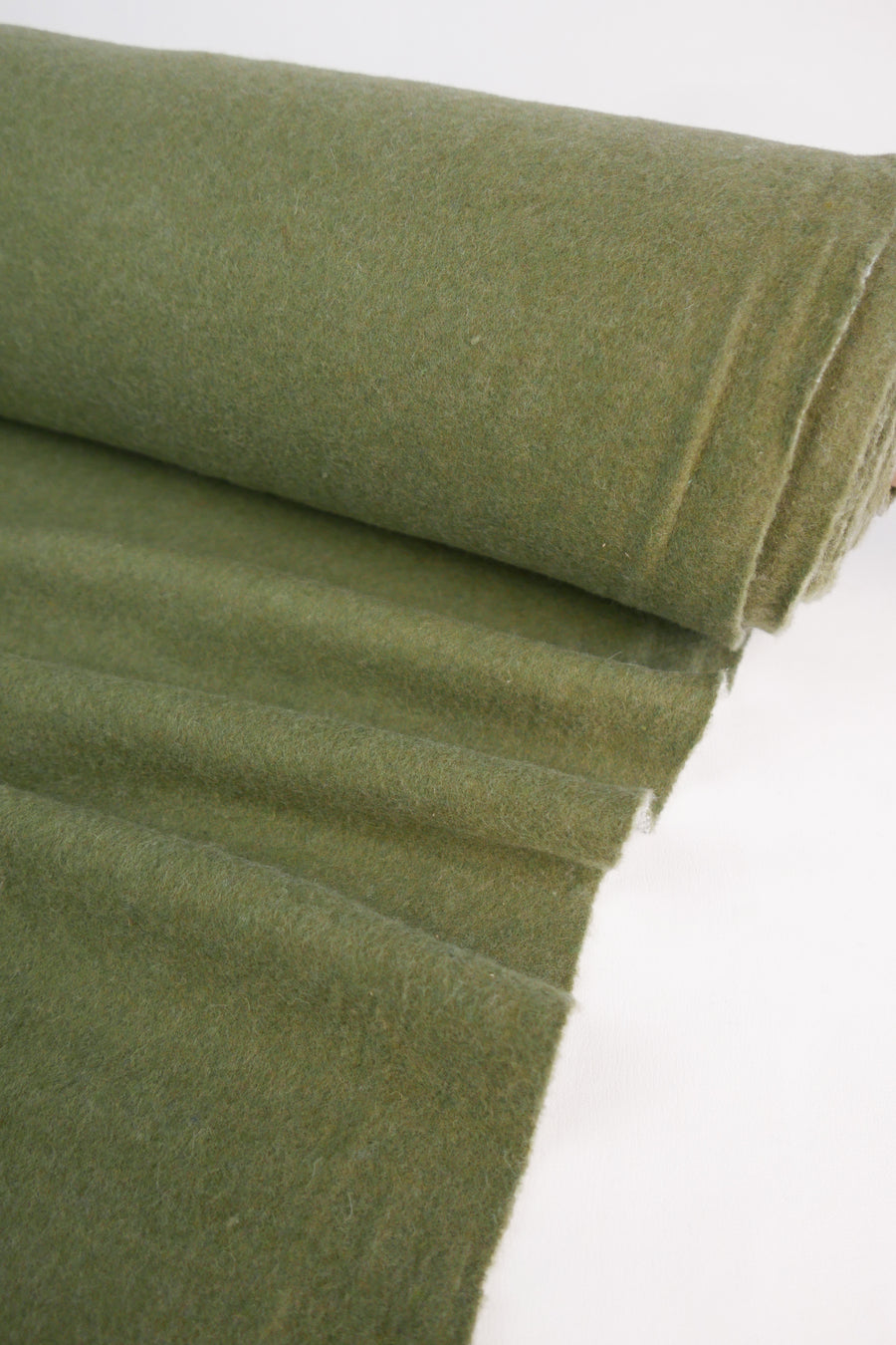 Giulia - Double Faced Boiled Wool | Jade