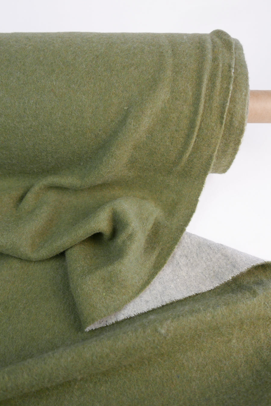 Giulia - Double Faced Boiled Wool | Jade