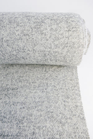 Poodle Knit - Boiled Wool Coating | Cloud