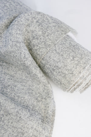 Poodle Knit - Boiled Wool Coating | Cloud