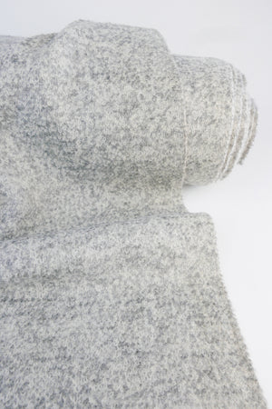 Poodle Knit - Boiled Wool Coating | Cloud