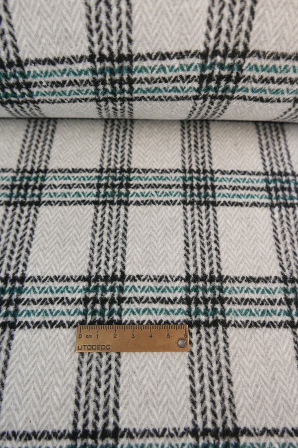 Sheffield - Brushed Wool Coating | Pebble