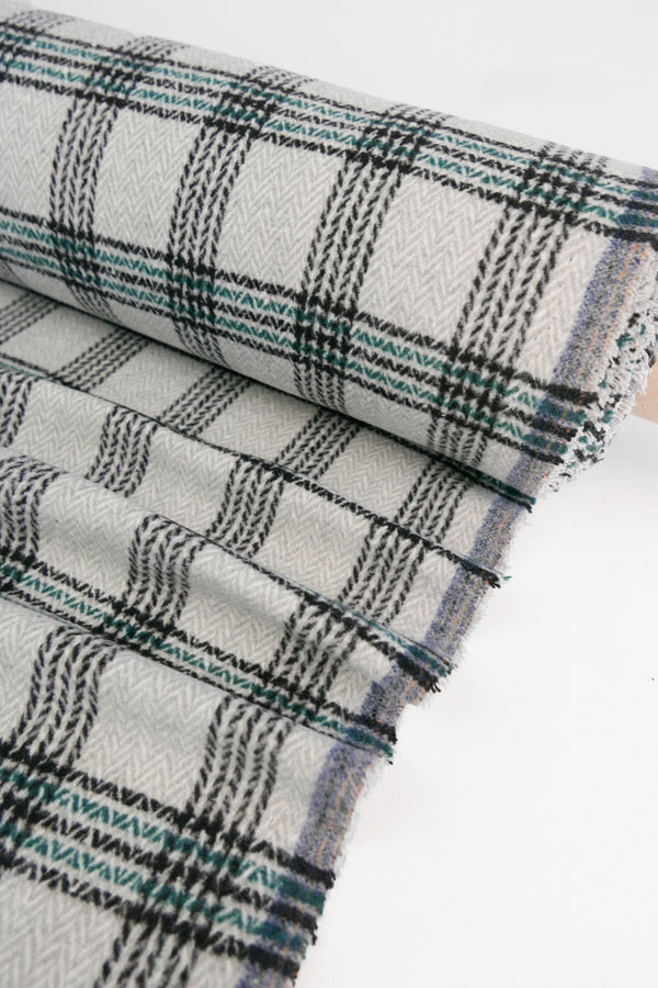 Sheffield - Brushed Wool Coating | Pebble