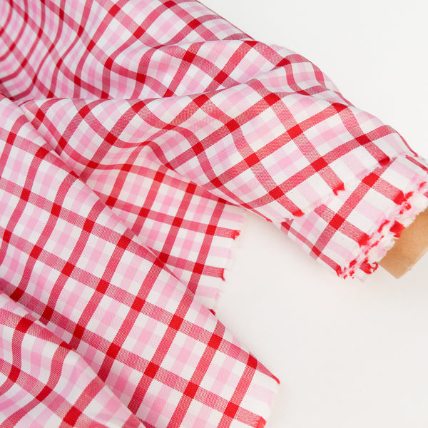 Shibuya - Japanese Cotton Shirting | Strawberry (LAST CUT - 2.2M)