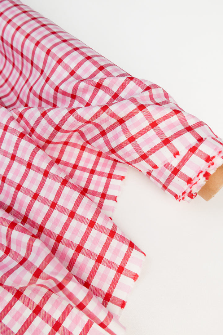 Shibuya - Japanese Cotton Shirting | Strawberry (LAST CUT - 2.7M)