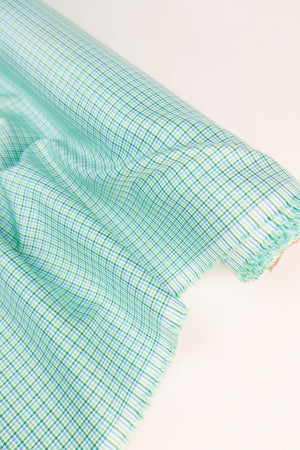 Leno - Japanese Cotton Shirting | Lime Spritz