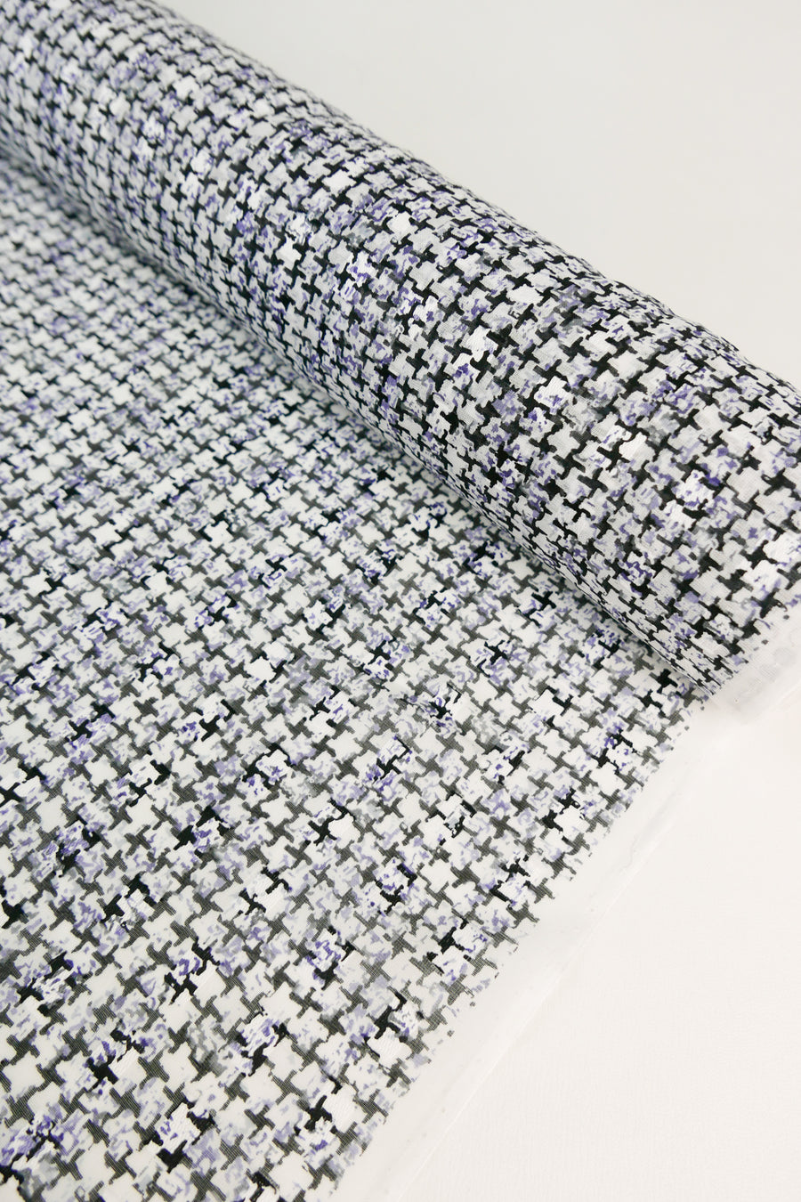 Yuzu - Japanese Cut Jaquard Devoré | Indigo #4