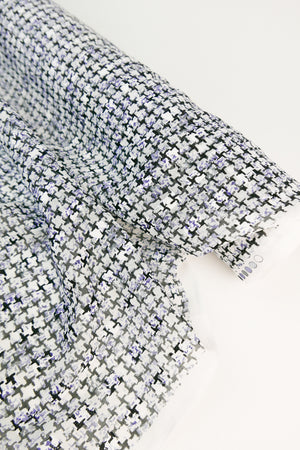 Yuzu - Japanese Cut Jaquard Devoré | Indigo #4