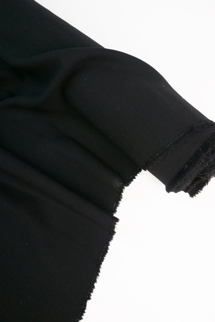 Japanese Pure Wool Suiting | Classic Black