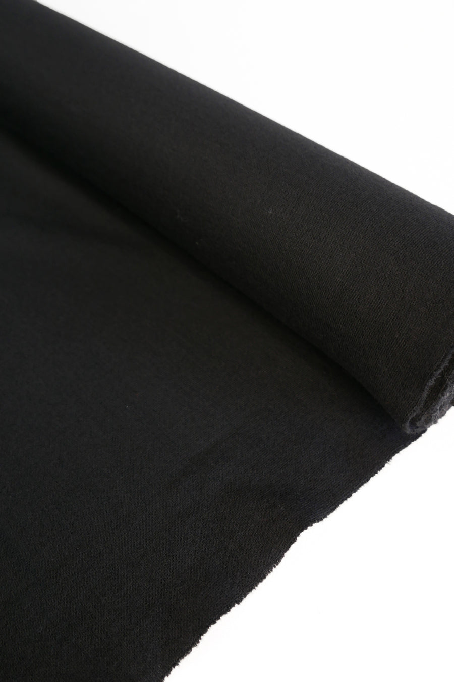 Merino Double-Knit Sweatshirting | Raven