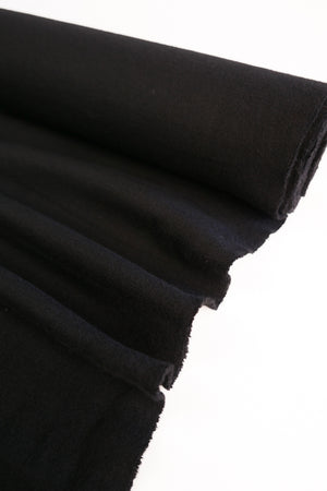 Merino Double-Knit Sweatshirting | Raven