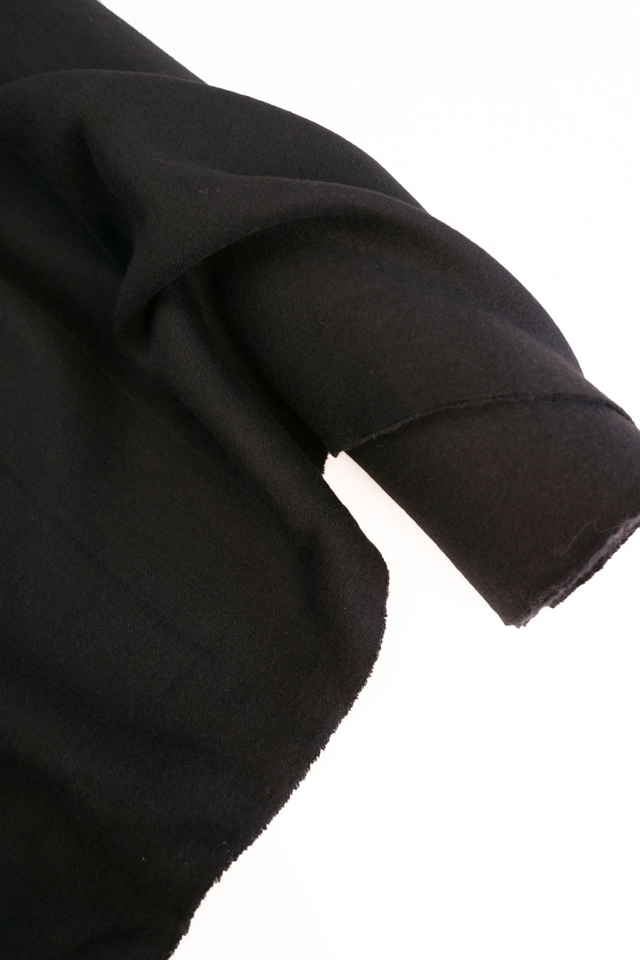 Merino Double-Knit Sweatshirting | Raven