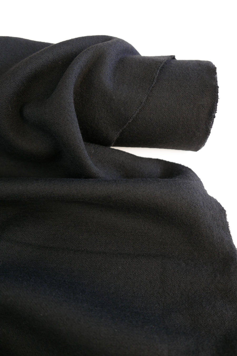 Merino Double-Knit Sweatshirting | Raven