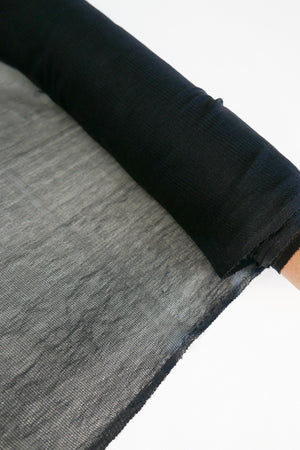 Silk Tulle | Black