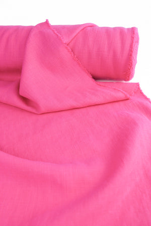 Italian Laundered Linen | Hot Pink