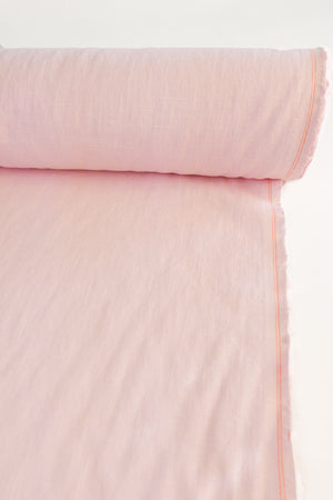 Italian Laundered Linen | Baby Pink