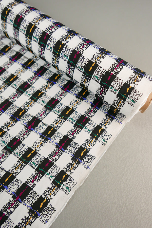 Coda - Japanese Printed Viscose | 80s Check