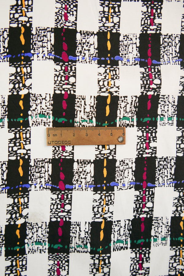 Coda - Japanese Printed Viscose | 80s Check