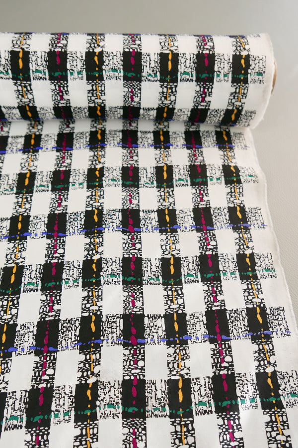 Coda - Japanese Printed Viscose | 80s Check