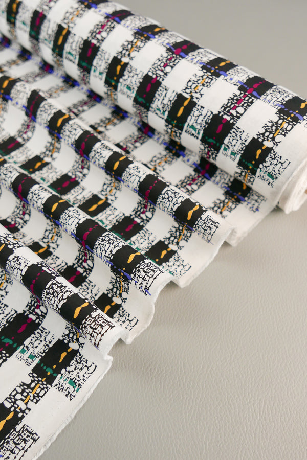 Coda - Japanese Printed Viscose | 80s Check