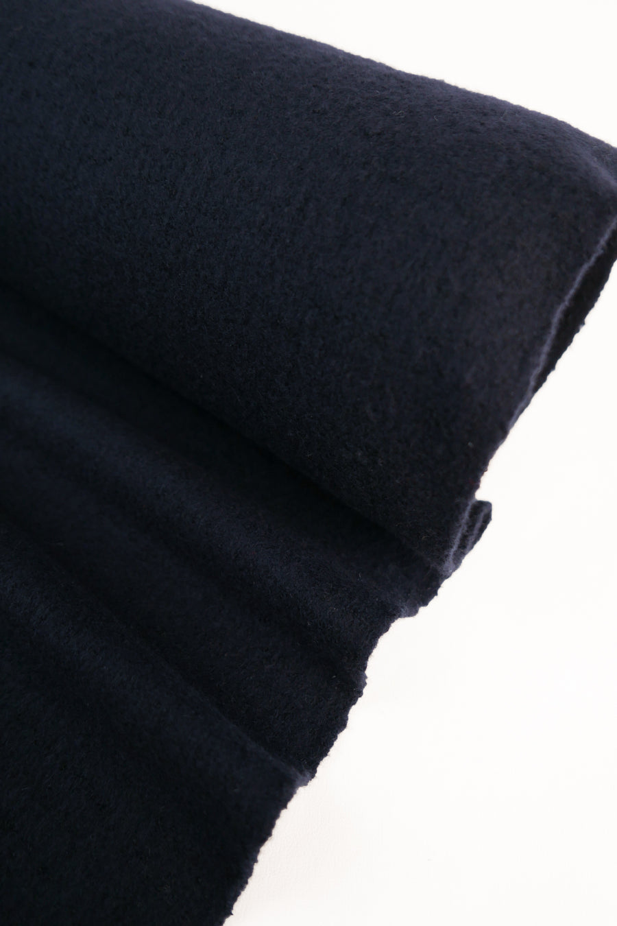 Antonio - Double Crepe Boiled Wool | Deep Navy