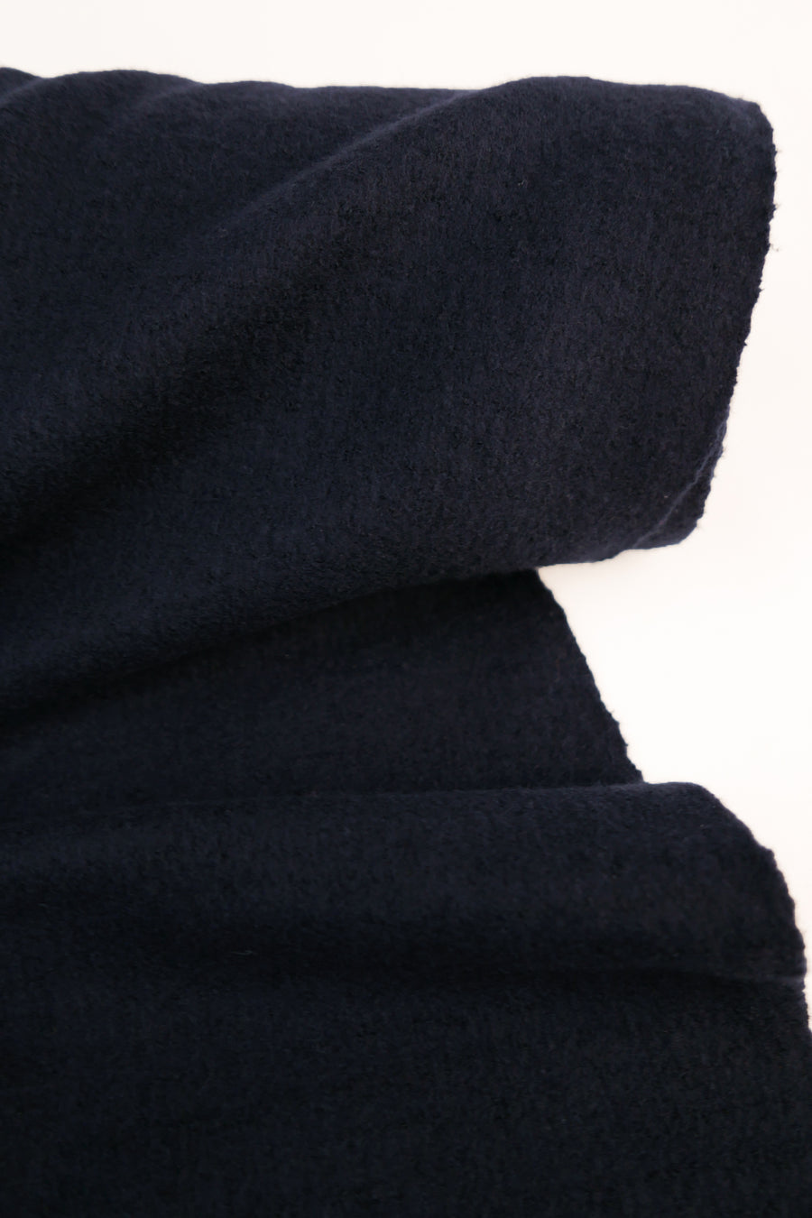 Antonio - Double Crepe Boiled Wool | Deep Navy