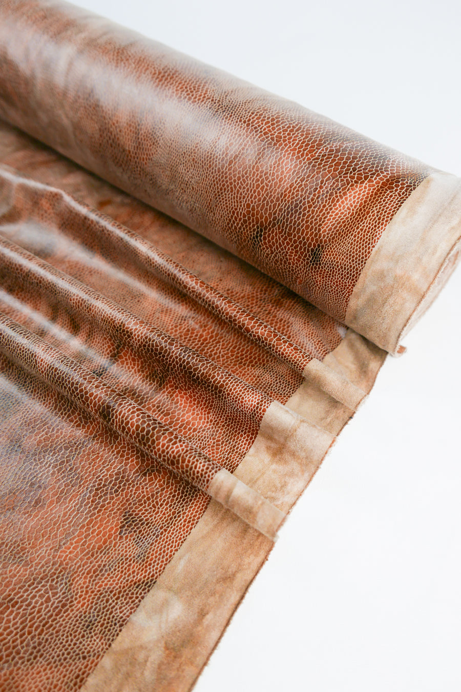 Shakira - Snakeskin Faux Suede | Apricot