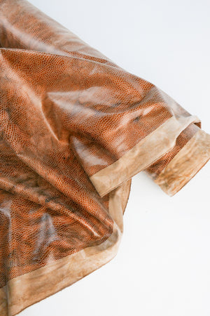 Shakira - Snakeskin Faux Suede | Apricot