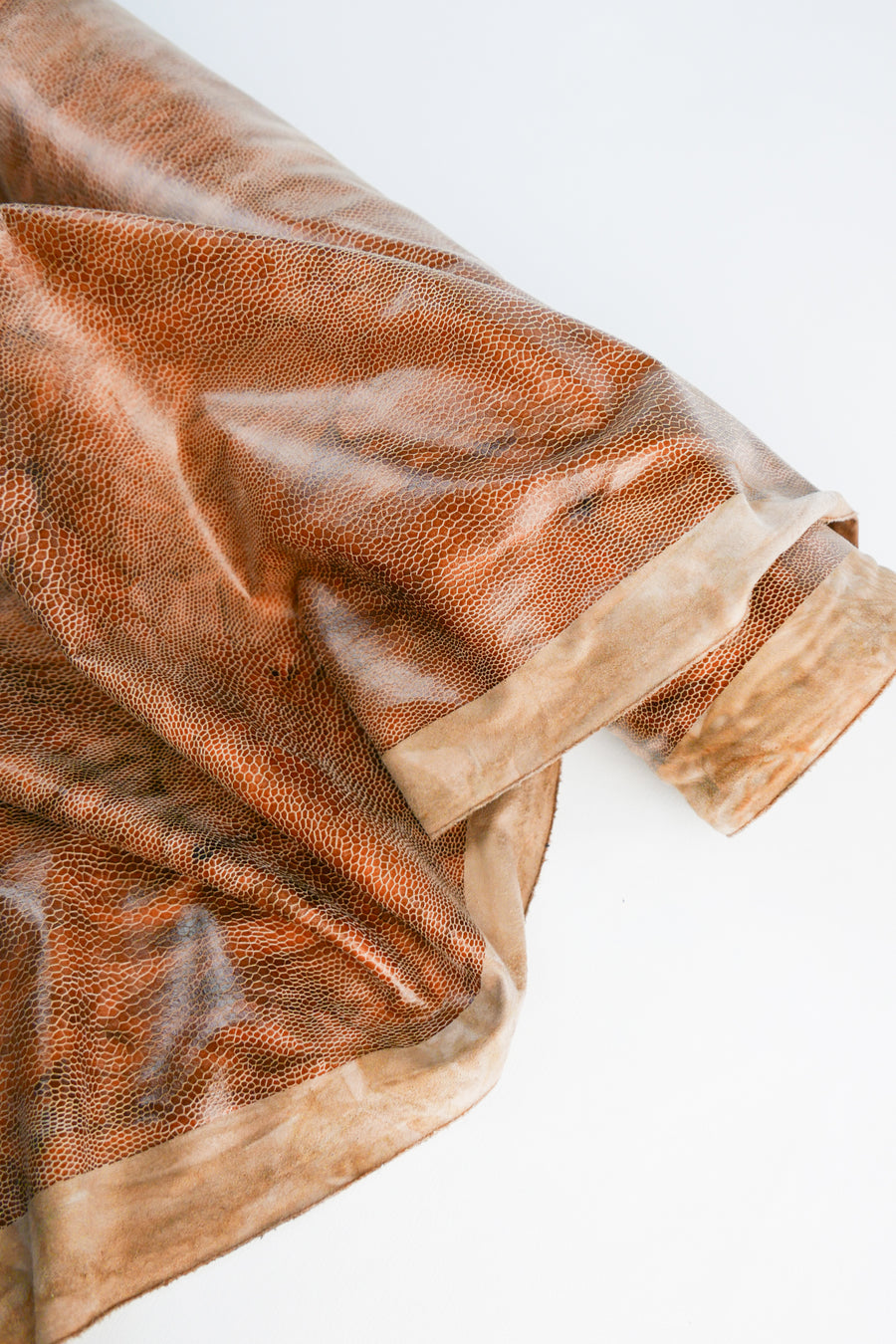 Shakira - Snakeskin Faux Suede | Apricot