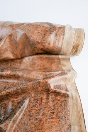 Shakira - Snakeskin Faux Suede | Apricot