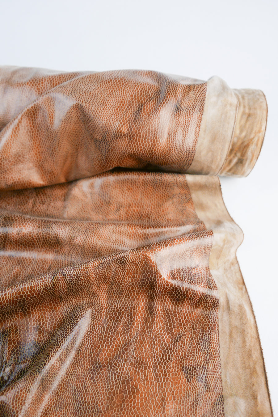 Shakira - Snakeskin Faux Suede | Apricot