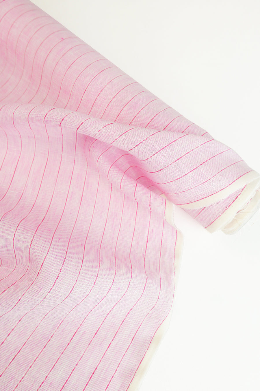 Ottavia - Japanese Basketweave Linen | Sherbet Pink