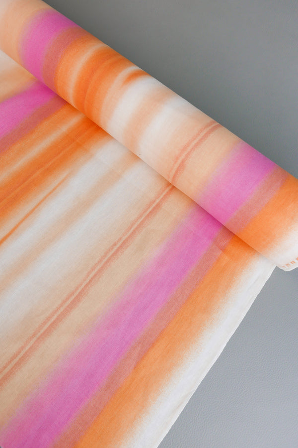 Sunset Stripe - Linen Cotton | Sunset