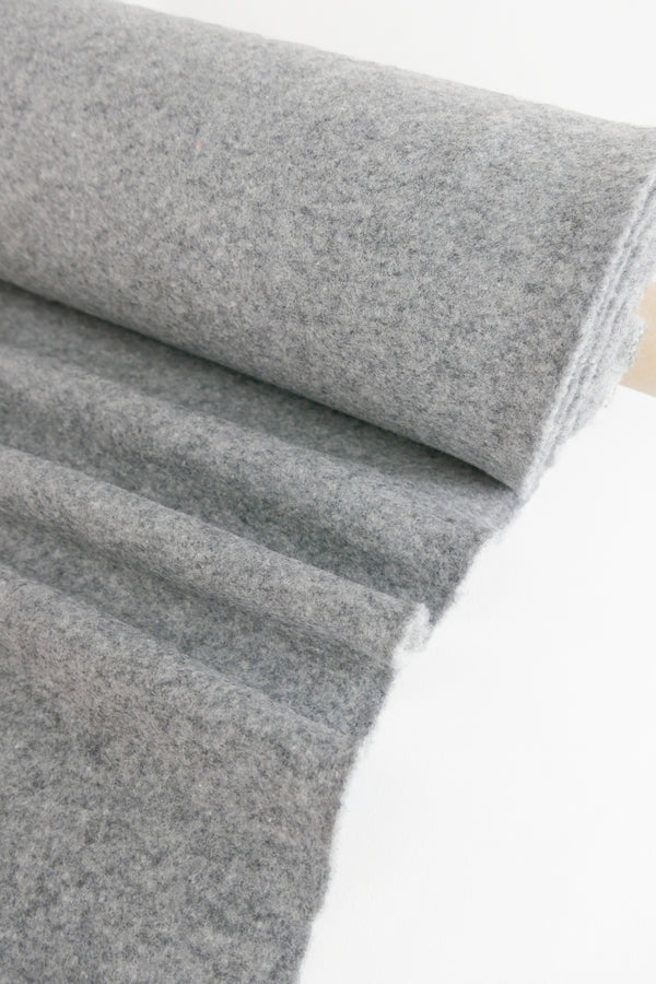 Giulia - Double Faced Boiled Wool | Smoke (LAST CUT - 2M)